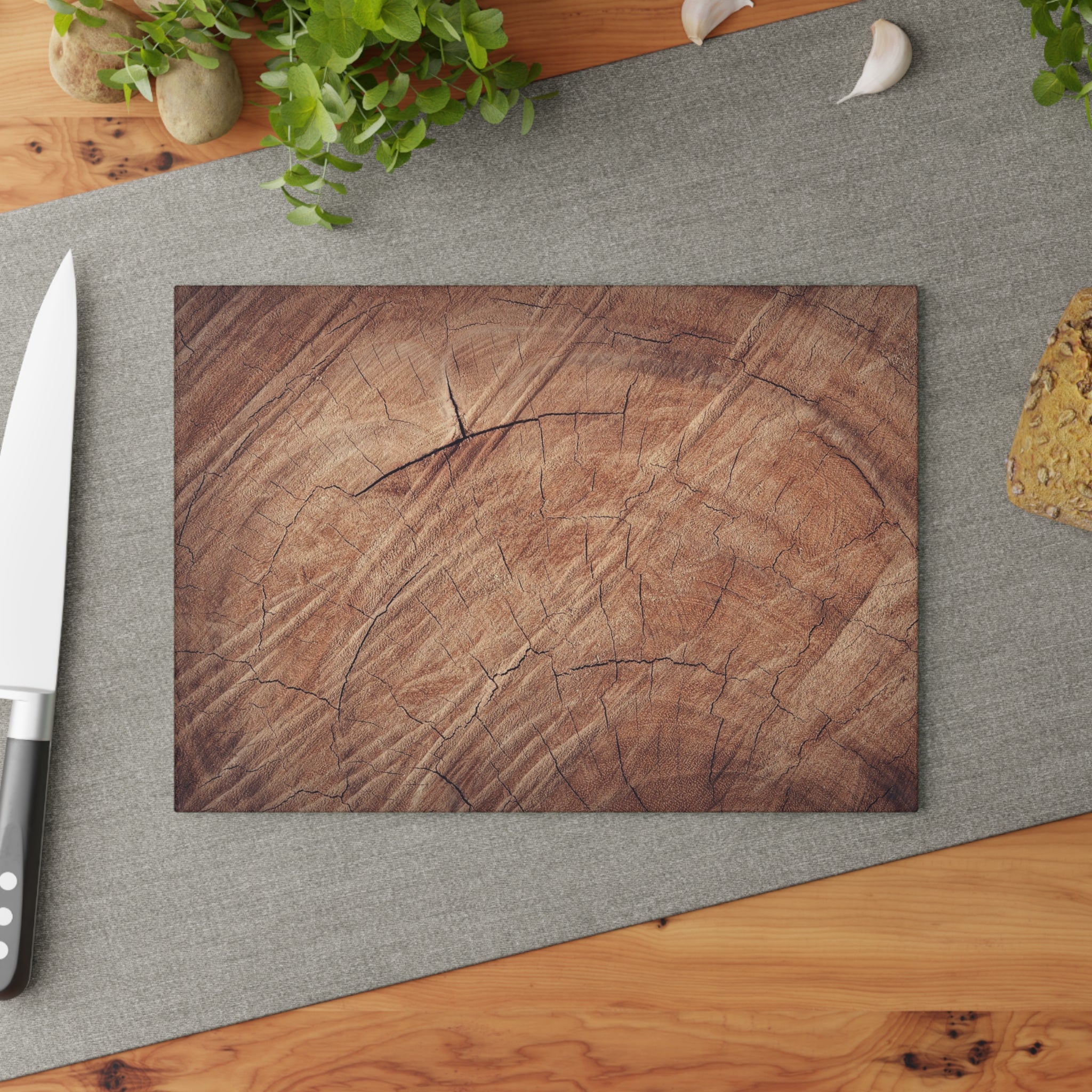 Touch Wood Glass Cutting Board - 8 x 11 / Rectangle